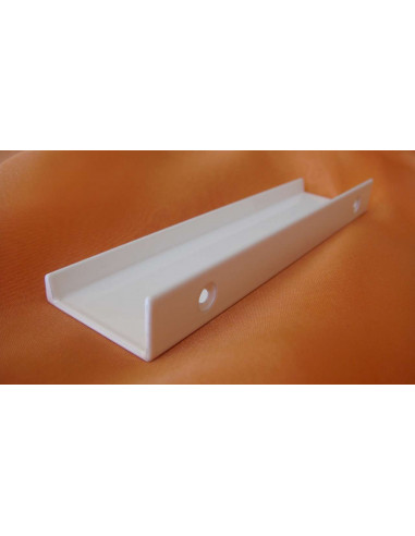 Tirador Aluminio Superpuesto 37x16x150mm Lacado blanco €/ud