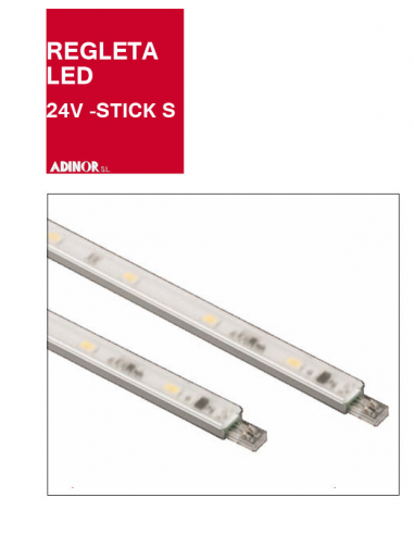 Regleta LED 24V Potencia: 2.7W Stick S. Luz Natural