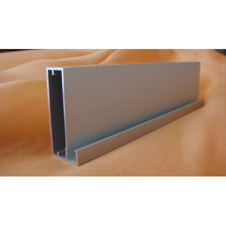 Perfil Aluminio 20x45 P8 Anodizado Plata Mate €/ml