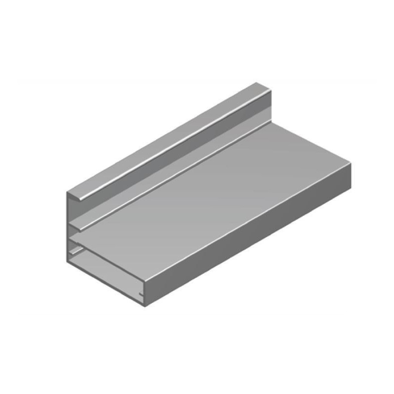 Perfil Aluminio 35x45 P8 Anodizado Plata Brillo €/ml
