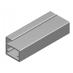 Perfil Aluminio 20x18 P8 Anodizado Plata Mate €/ml 