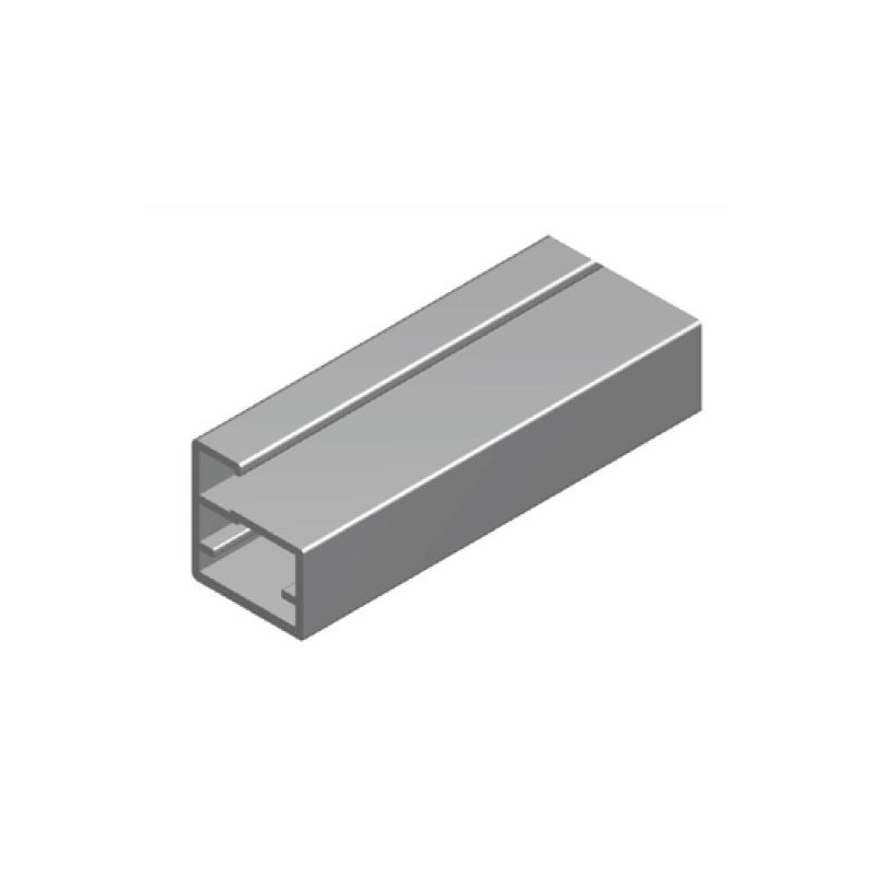Perfil Aluminio 20x18 P8 Anodizado Plata Brillo €/ml